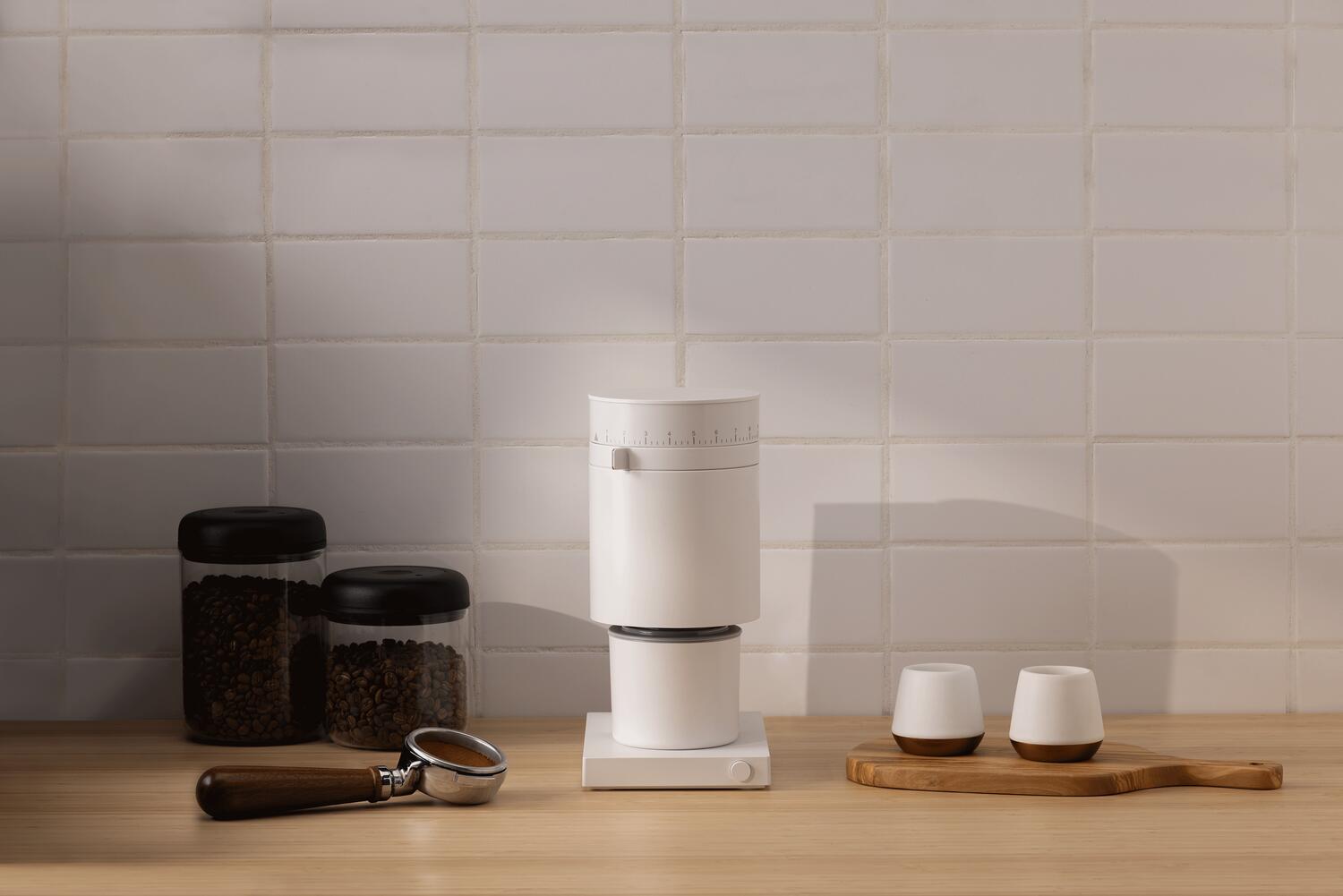 Opus Conical Burr kaffekværn - Matte White